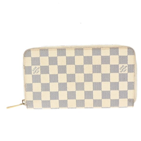 LOUIS VUITTON Zippy Organizer Long Wallet Damier Azur Leather WE N60012 65KA967 - Picture 1 of 14